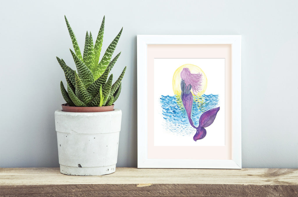 Dream Big. Make Waves. - Mermaid Art Print