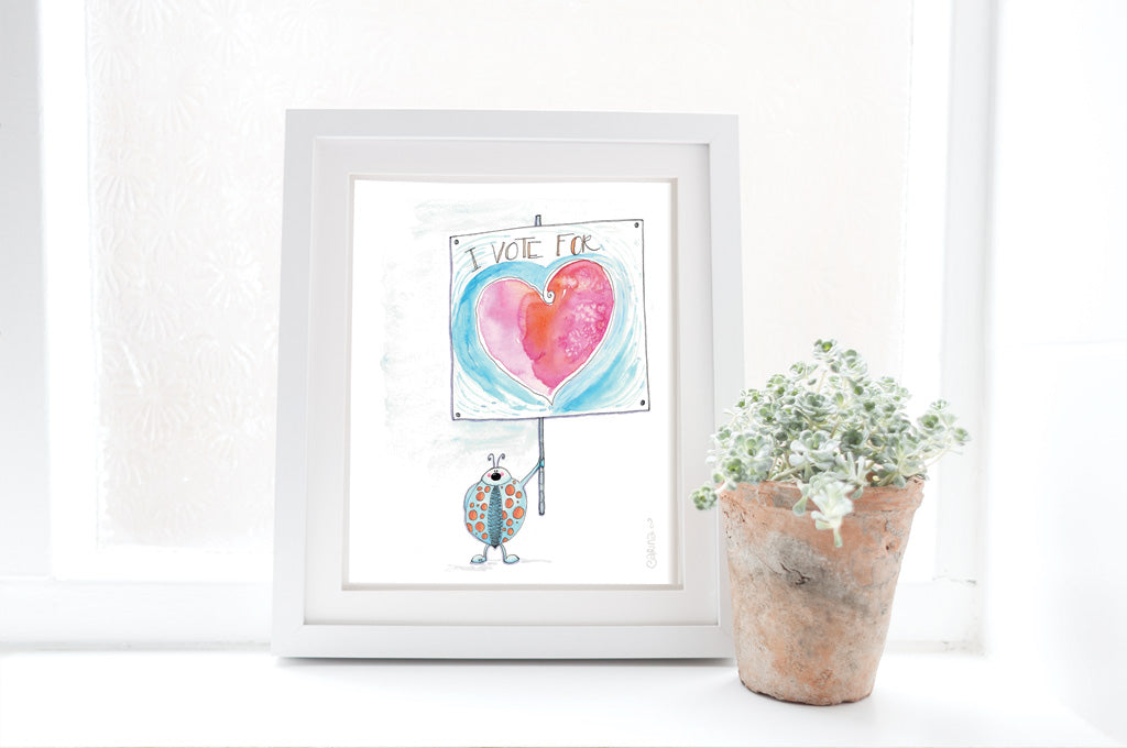 I Vote for Love. - Ladybug