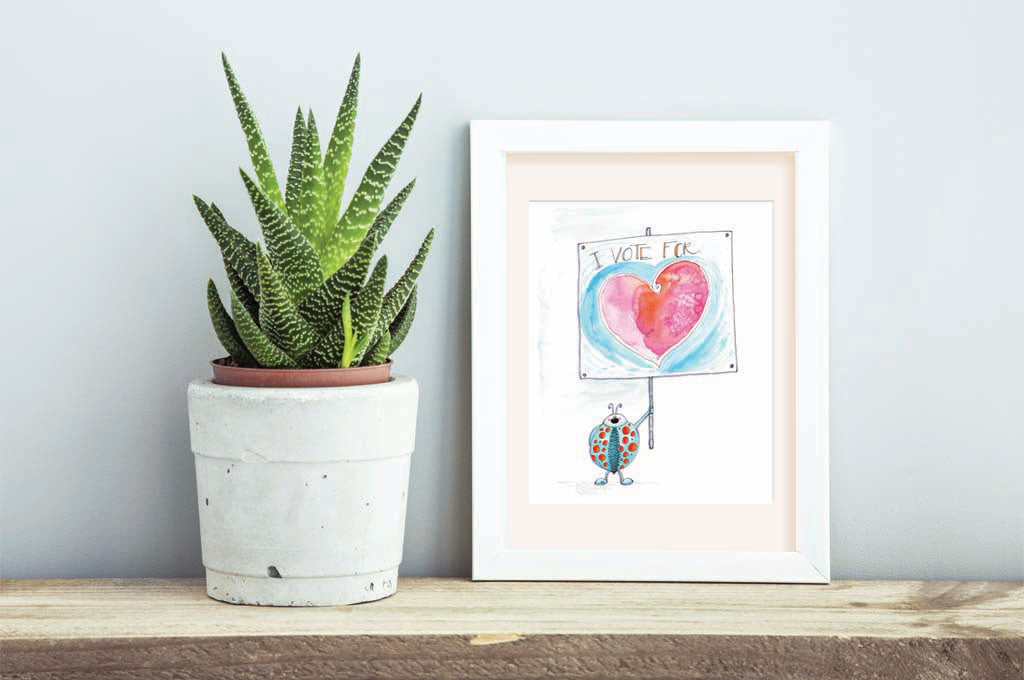 I Vote for Love. - Ladybug