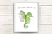 Anything is Possible! - Butterfly Seahorse Art Print