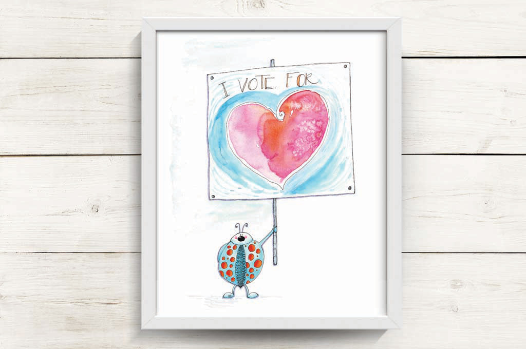 I Vote for Love. - Ladybug